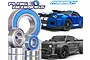 Plaig RC bearing kit for Maverick Quantum R and RX Flux V2, featuring multiple metal ball bearings with blue rubber seals alongside images of the RC cars.