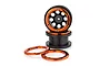 HSP 2.2" Black/Orange Beadlock Rims 2Pcs 18071