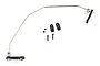HSP rear sway bar set including metal sway bar, plastic links, and mounting hardware on a white background.