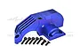 GPM Aluminium Main Gear Cover - Blue TXMS038GCN-B