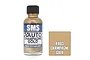 A 30ml bottle of Scale Modellers Supply Champagne Gold acrylic lacquer paint next to a color swatch square labeled PA03 Champagne Gold.
