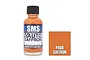 A 30ml bottle of SMS Auto Saffron metallic acrylic lacquer paint next to a square color swatch labeled PA08 Saffron.