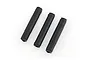 Three black cylindrical HSP wing reinforcement posts arranged diagonally on a white background.