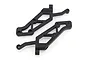 A pair of black plastic RC wing stay components for HSP models, shown from a top-down perspective on a white background.