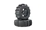 Rovan 1/5 Paddle Tyres on Black Rims 2Pcs - Beadlocked Wheels 87185