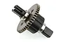 HSP RC centre differential unit featuring a metal spur gear and black plastic housing on a white background.