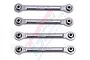 GPM Aluminium Rear Swing Arm Linkages 4Pcs - Silver BBX05657-S