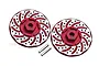 GPM Aluminium 12mm (+2mm) Brake Disc Wheel Hexes 2Pcs - Red/Silver RUS4010DX+2-R