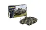 Revell 1/35 scale Raketenjagdpanzer Jaguar 1 plastic model kit box and a fully assembled, painted model tank on a white background.