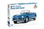 Italeri 1/24 scale Alfa Romeo Giulia 1600 Spider plastic model kit box showing a blue convertible car on the front.