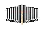 GPM Carbon Steel Front & Rear Suspensions Pin Set TS5455/PIN-BK