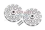 GPM Aluminium 12mm Disc Brake Wheel Hex w/ +2 Offset 2Pcs - Silver RUS4010DX+2-S