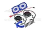 GPM Aluminium Adjustable Motor Heatsink w/ Dual Cooling Fans Set - Blue MAKX018FANC-B