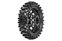 Pro-Line 4.6 inch Dunlop Geomax MX33 rear tyre mounted on a black spoked RC wheel, viewed from a three-quarter angle.