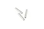Three small, cylindrical metal pins arranged on a white background, used as differential bevel gear pins for RC vehicles.