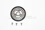 A GPM Racing 65T steel spur gear for RC cars, shown with three mounting screws on a white background.