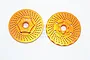 GPM Aluminium Front 24mm Claw Wheel Hex w/ 3mm Offset 2Pcs - Orange TXM006F/DISK-OR