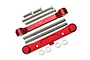 GPM Aluminium Rear Lower Suspension Mount Set 2Pcs w/ Hardware - Red LU4009-R
