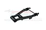 A black GPM Racing aluminium rear swing arm for RC cars, shown against a white background with a faint watermark.