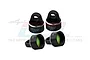 GPM Aluminium Shock Caps 4Pcs - Black SLEDP/CAPN-BK