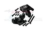 GPM Aluminium Front Spindle Set 2Pcs - Black LMT021N-BK