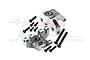 GPM Aluminium Front Spindle Set 2Pcs - Silver LMT021N-S