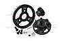 GPM Aluminium Spur Gear Adapter w/ 54T Spur & 14T Pinion Gear Set - Black SLA5414TLGN-BK