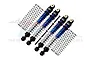GPM Aluminium 49mm Front & Rear Shock Absorbers 4Pcs - Blue & Black AX24049FR-B-BK