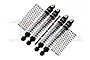 GPM Aluminium 49mm Front & Rear Shock Absorbers 4Pcs - Silver & Black AX24049FR-S-BK
