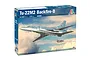 Italeri 1/72 scale Tu-22M2 Backfire-B bomber plastic model kit box, featuring an illustration of the aircraft in flight.