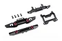 Traxxas Aluminium Bumper Set with D-Rings - Black 9734X