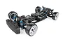 Team Associated DC10 1/10 scale 2WD RC drift car chassis kit shown from a high-angle front perspective on a white background.