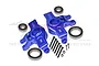 GPM Aluminium Steering Hub Set - Blue UDR021N-B