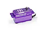 Yeah Racing Hackgear low profile brushless digital servo in purple anodized aluminium finish.