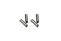 Four small, cylindrical metal driveshaft coupler pins arranged on a white background.