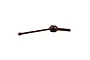 A brown metallic RC car CVD driveshaft isolated on a white background.