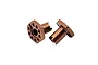 RC Maker Aluminium 3.5mm Wheel Hexes 2Pcs - Gold RCM-SP-2034-1