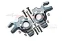 GPM Front Steering Hubs 2Pcs - Grey Silver SCX6021-GS
