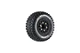 Louise 2.4/3.2" SC-Hummer Tyres On Black Spoked Removable Hex Rims - Glued Wheels 2Pcs L-T3224SB