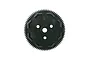 A black Team Associated 78T 48dp Octalock spur gear viewed from the front against a white background.
