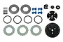 Factory Team Lockout Slipper Clutch Set components including gear, clutch plates, springs, and hardware on a white background.