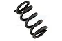 A single black metal coil spring for an RC steering servo saver, shown against a white background.