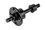 A black metal Element RC Stealth XF outdrive spare part shown against a white background.
